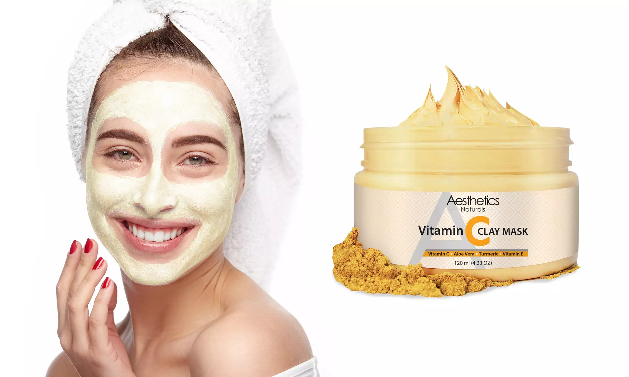 Aesthetics Naturals Turmeric Vitamin C Face Mask