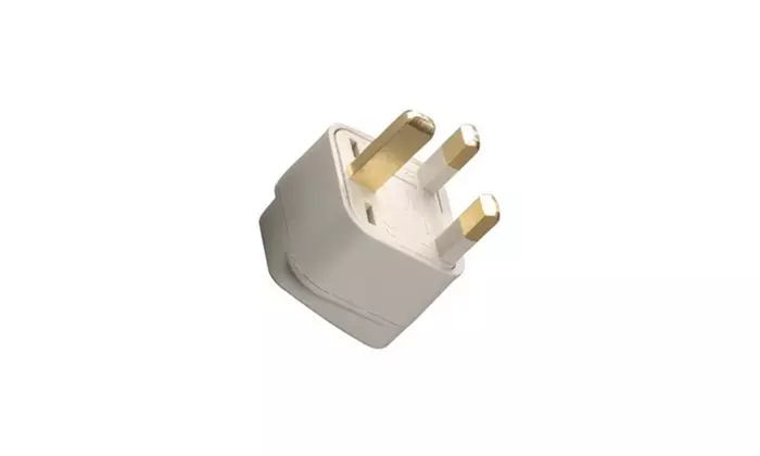 USA UK Ireland UAE British 3 Pin Square Plug Adapter Type Converter - Second Medium