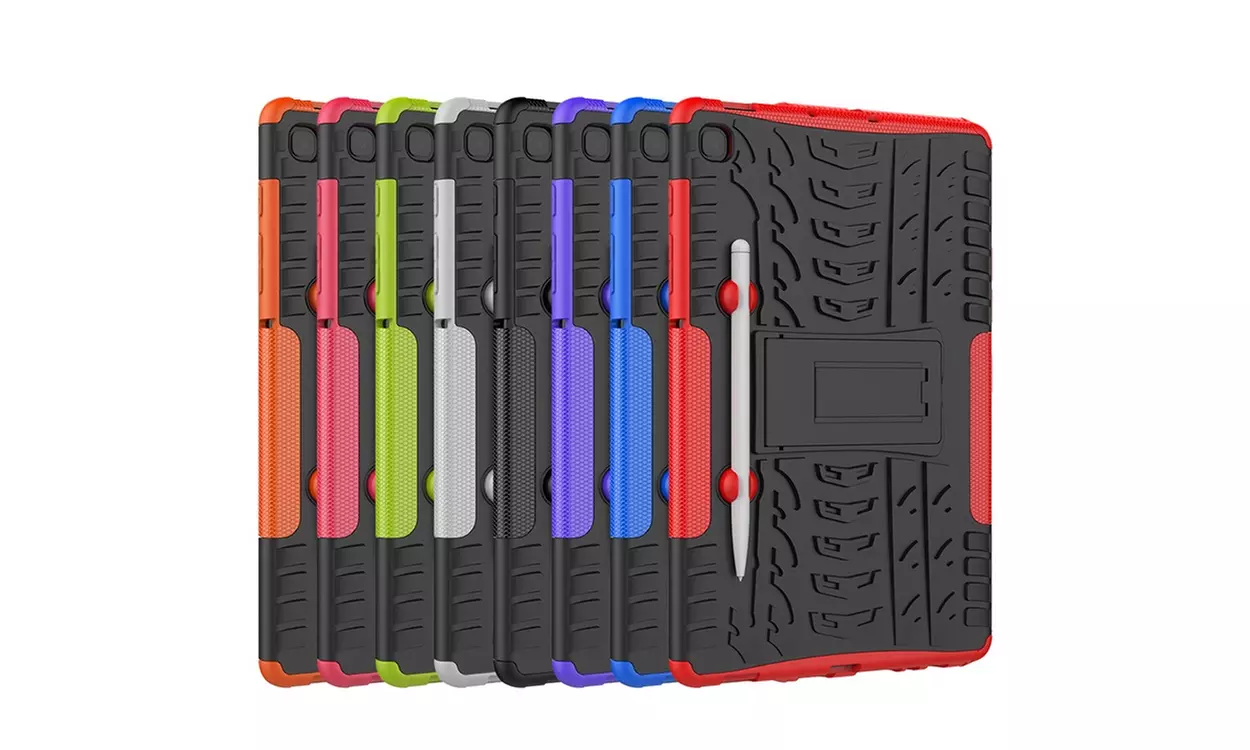 Galaxy Tab S6 Lite 10.4" Case with S Pen Holder Protective Rugged Stand Cover - Primary Image
