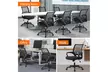 Ergonomic Mesh Office Chair Mid-Back Height Adjustable Computer Chair - Second Medium