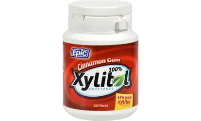 Dental Cinnamon Gum Xylitol Sweetened ( 3 - 2.6 oz bottles )