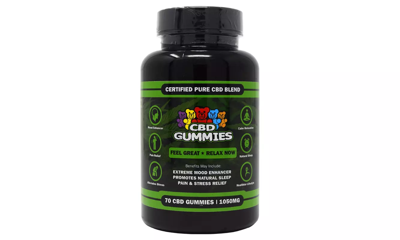 Hemp Bombs 70 count CBD Gummies 1050MG - Second Medium