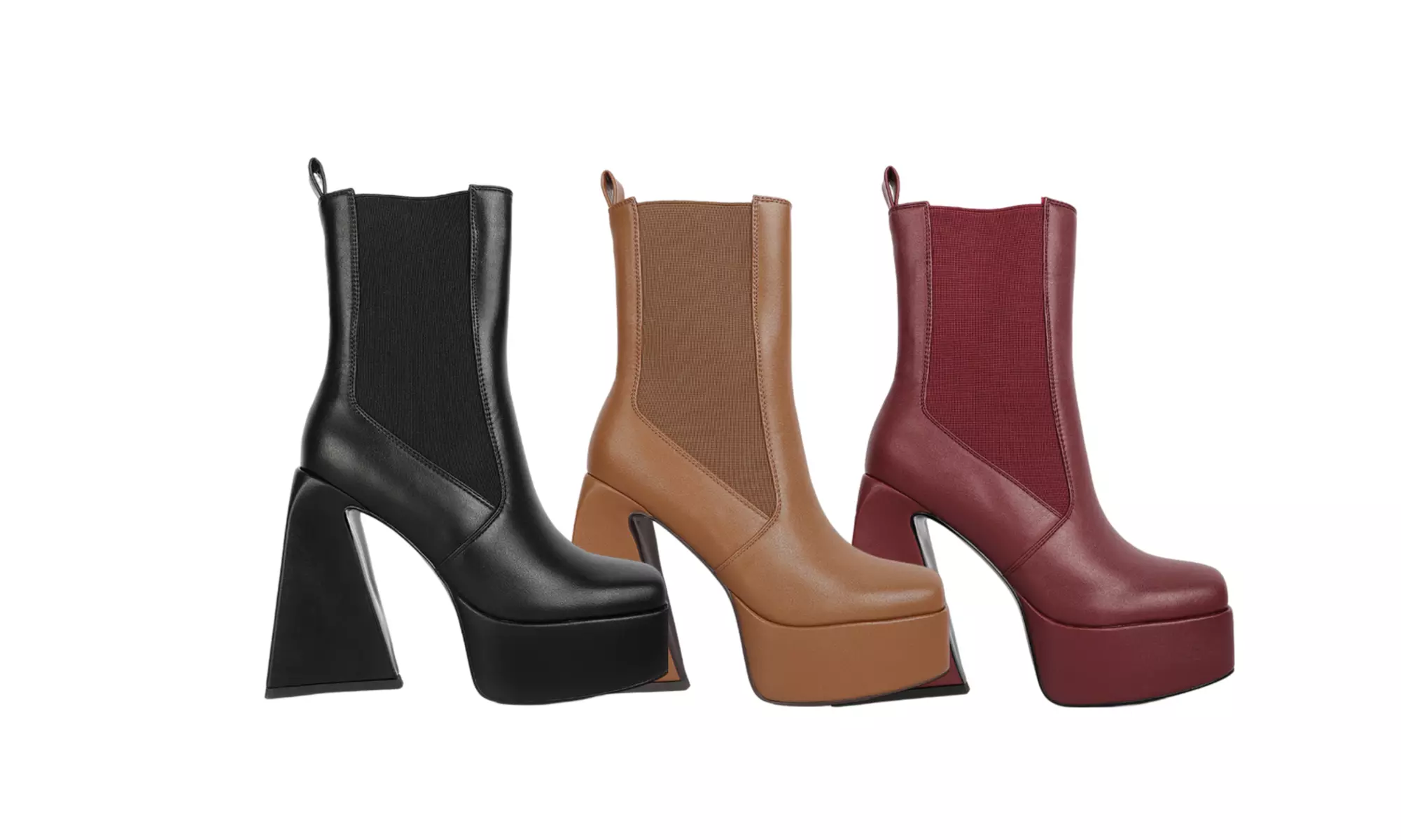 London Rag Frosty Chunky Platform Block Heel Chelsea Boot - Primary Image