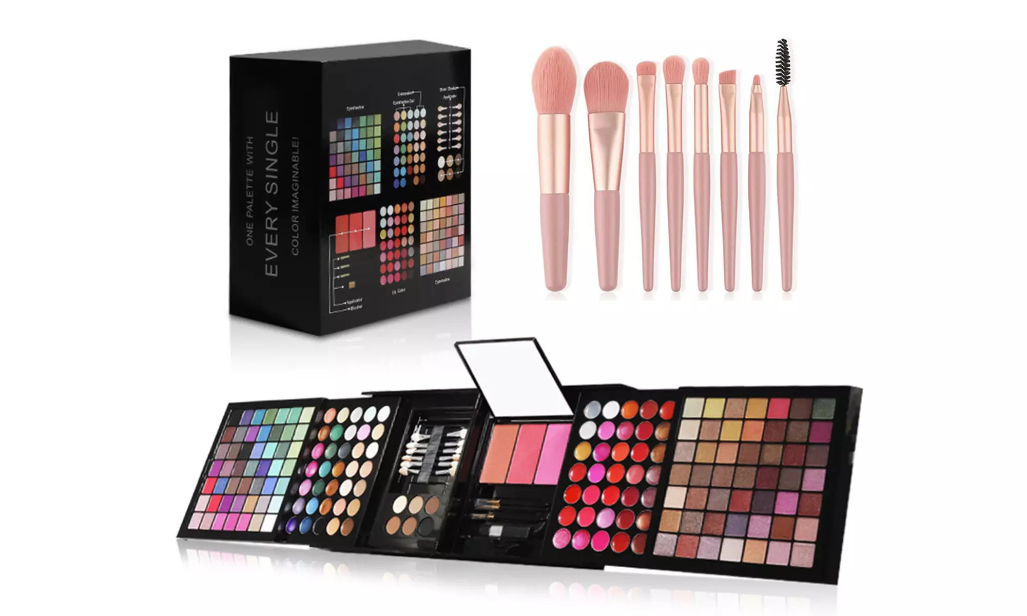 177 Color All In One Makeup for Women Full Kit,Professional Makeup Gift Set - Second Medium