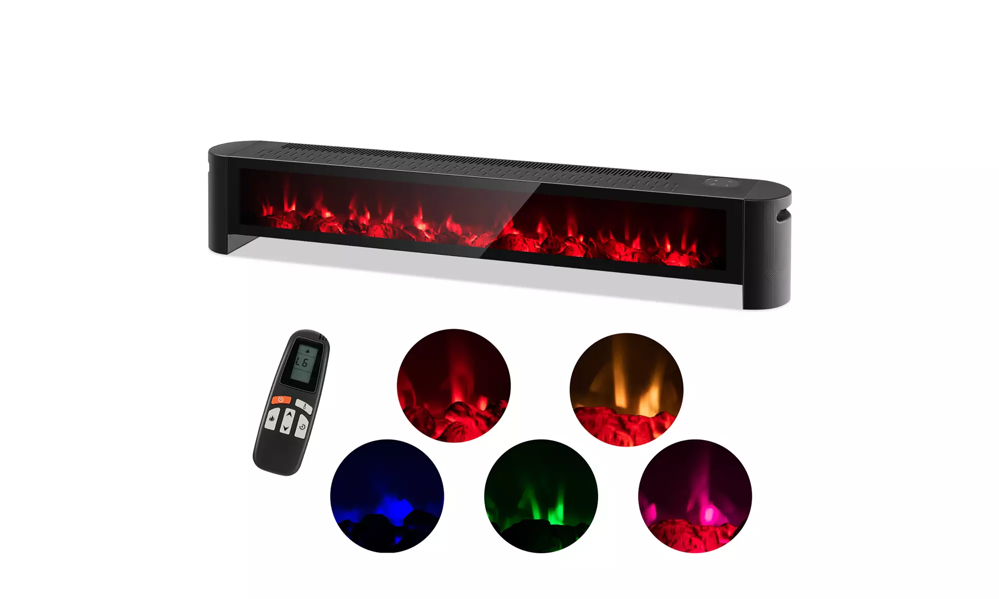 Costway 1400W Electric Baseboard Heater Convection Space Heater - Primary Image