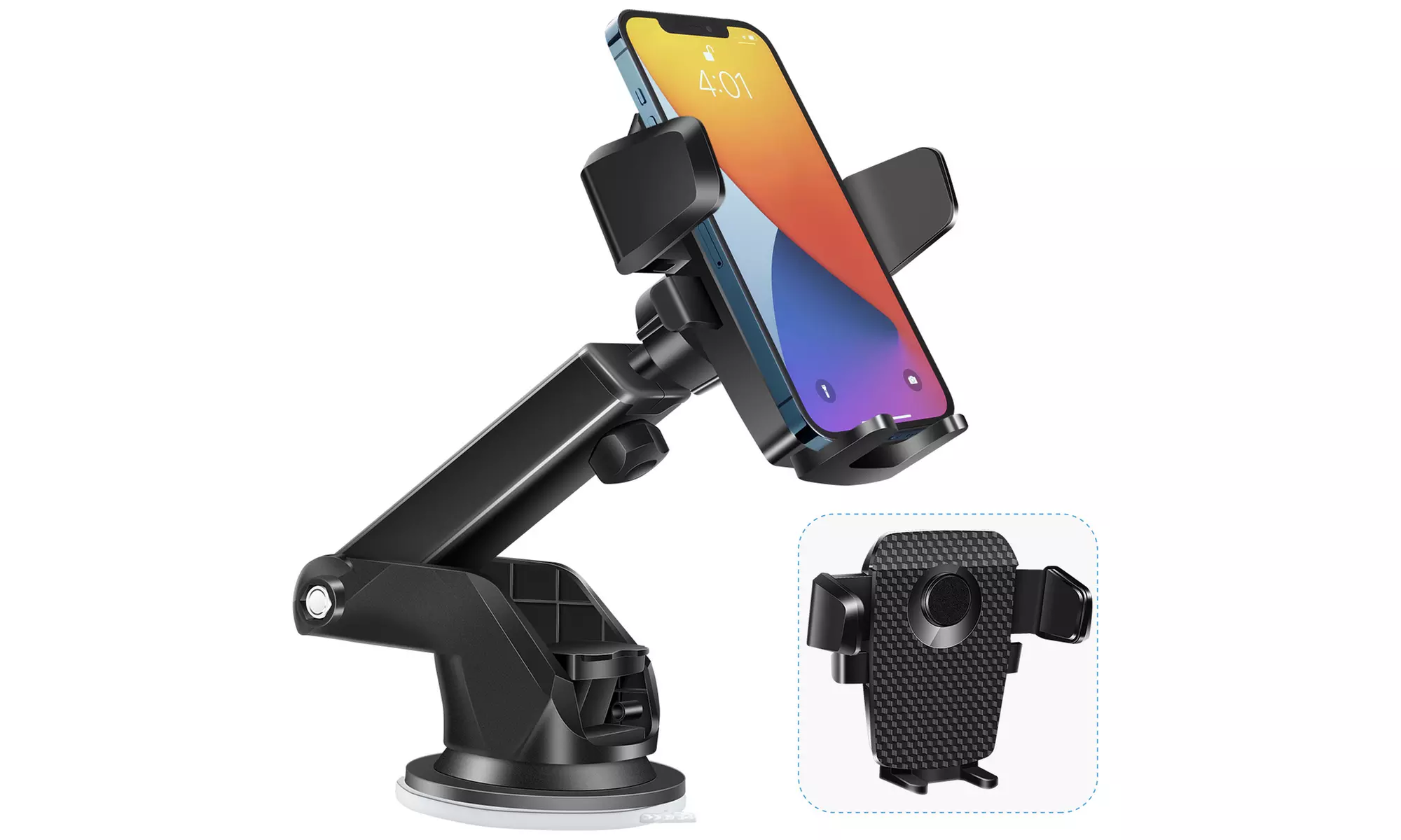 360 Degree Universal Gravity Car Windshield Mount Holder for Cell Phone GPS