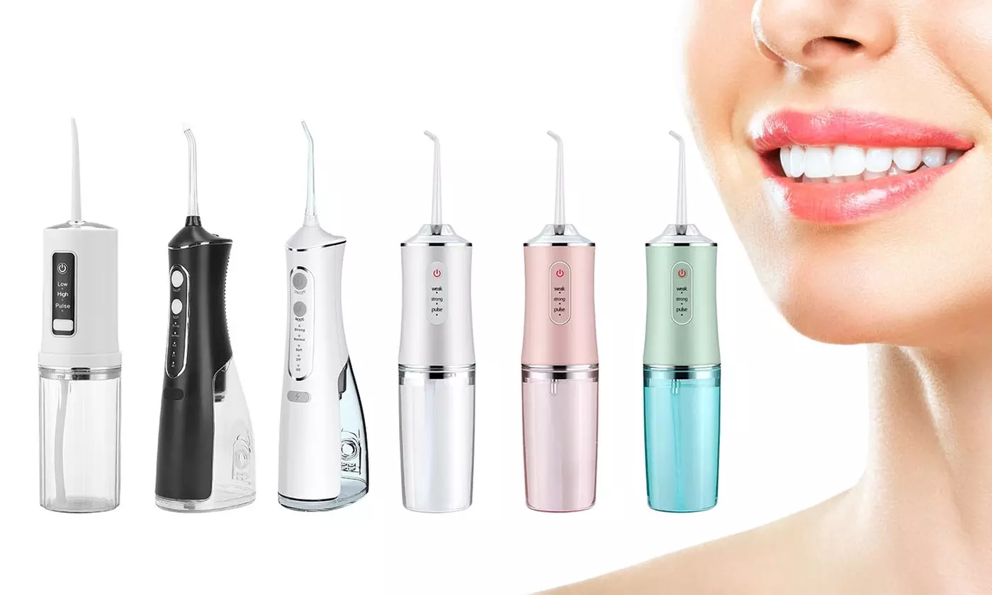 iMounTEK Water Flosser Dental Oral Irrigator Teeth Cleaner with 4 Nozzles - Primary Image