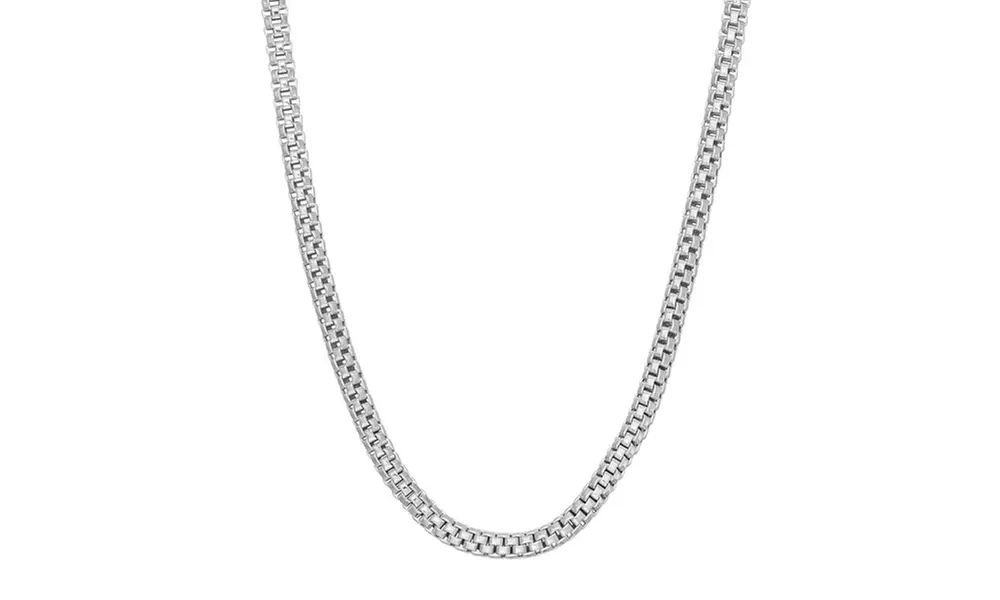 Solid Sterling Silver Italian Made Popcorn Chain Necklace By Paolo Fortelini   