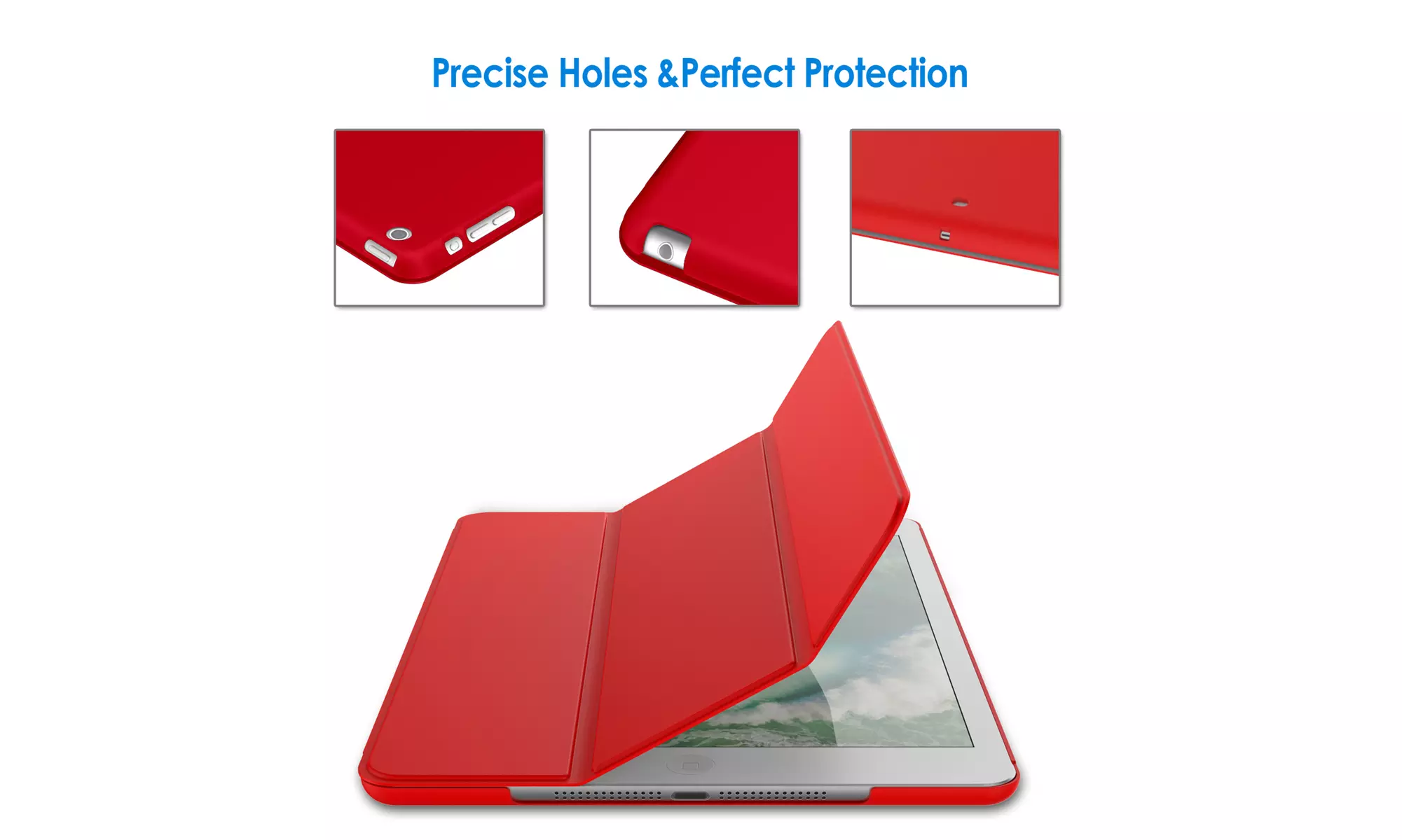 JETech Case for Apple iPad Mini 1 2 3, Hard Back Shell Soft-Touch Stand Cover
