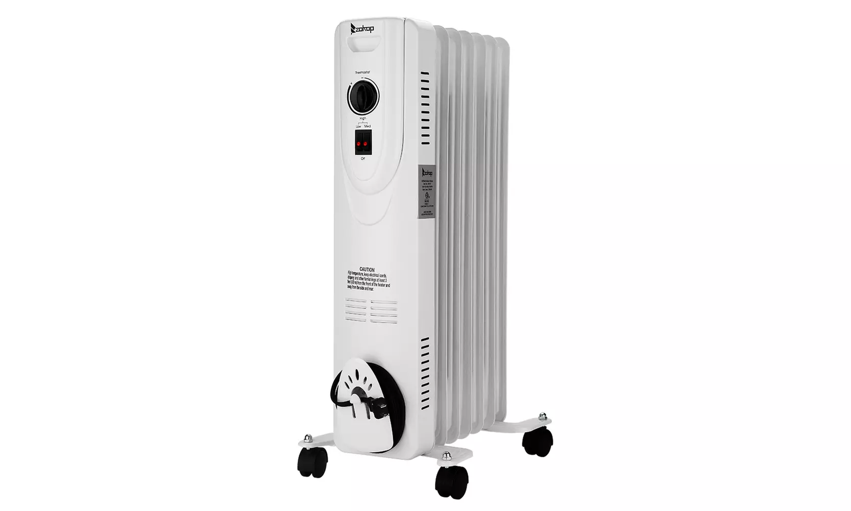 1500W Portable Oil-Filled Radiator Space Heater with Overheat Protection - Primary Image