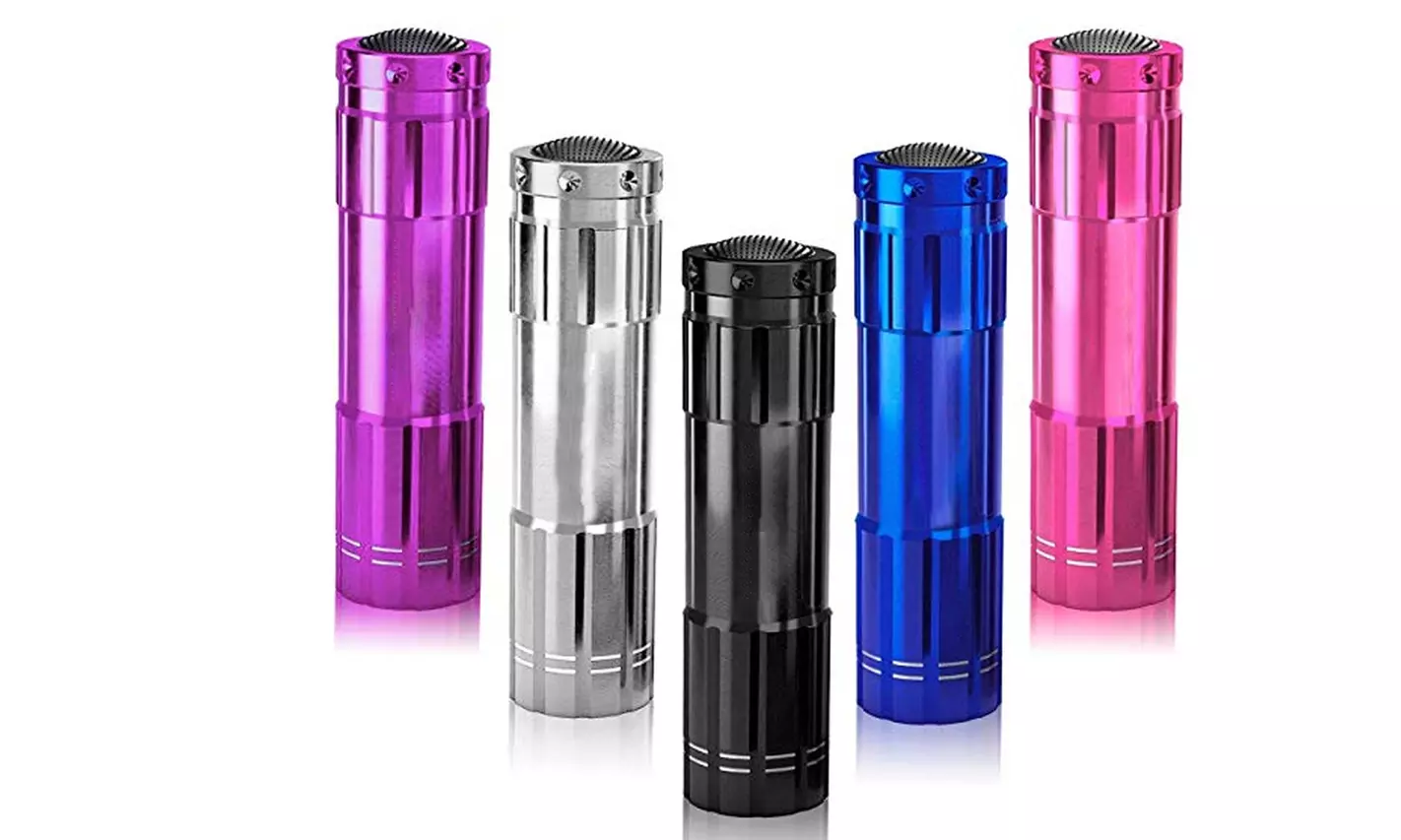 10Pack Mini LED Flashlight Aluminum LED Bulbs Keychain Pocket Flashlight Camping - Primary Image