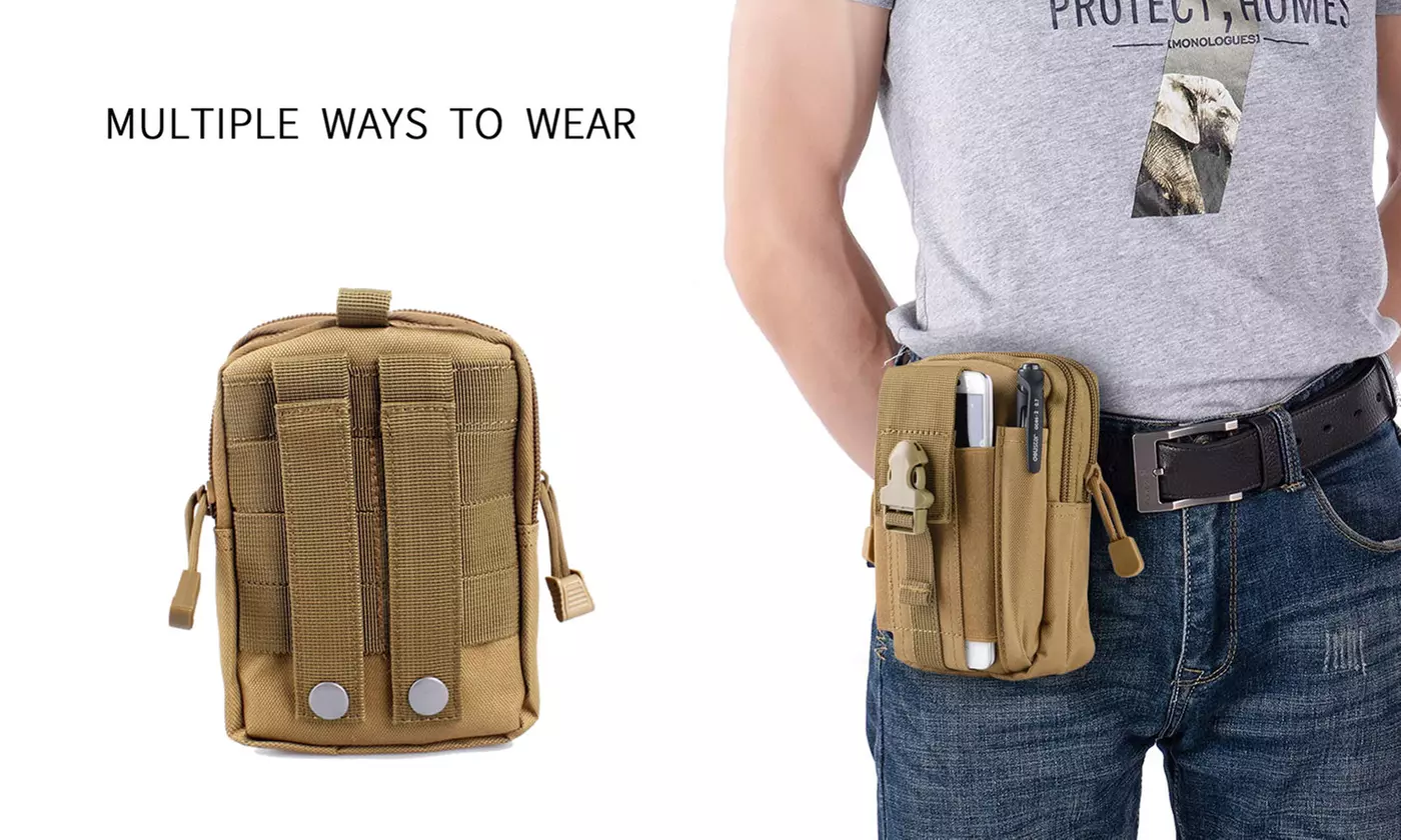 Tactical Pouch Belt Waist Pack Bag Military Waist Phone Pocket
