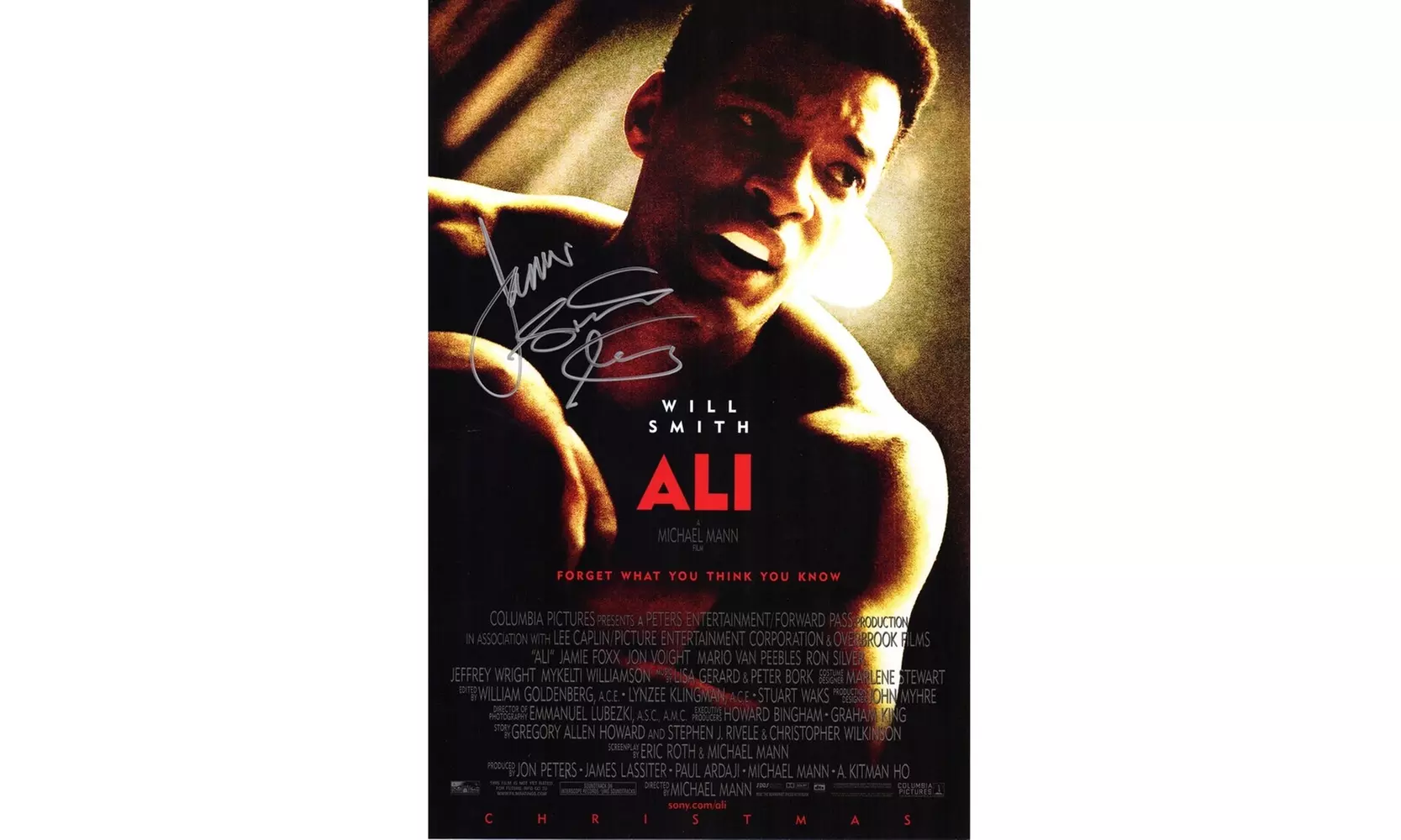 James Toney Signed Ali 11x17 Movie Poster w/Lights Out - Primary Image
