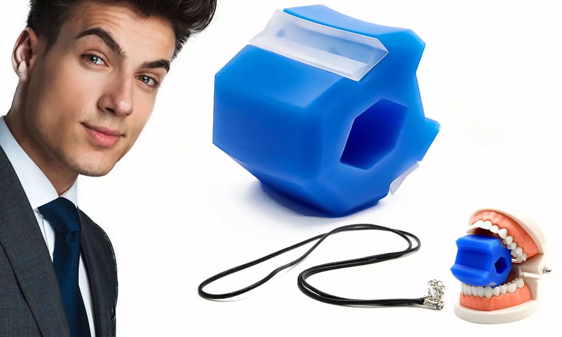 Jaw Exerciser Jawline Shaper Ball Face Exerciser Ball Jaw Workout Device - Primary Image