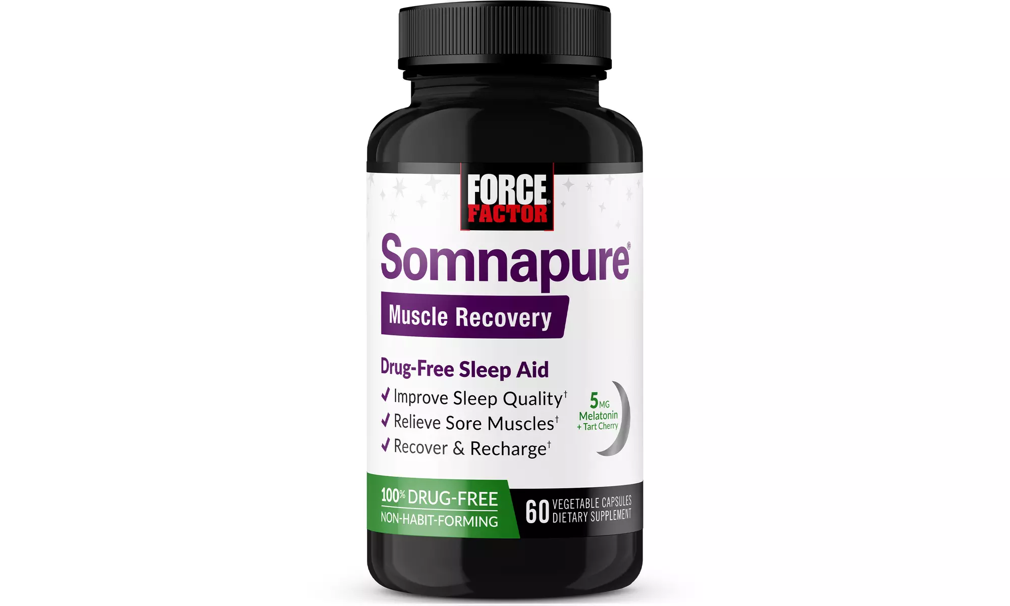Force Factor Somnapure Muscle Recovery Sleep Aid w/ Tart Cherry & Melatonin 5mg - Primary Image