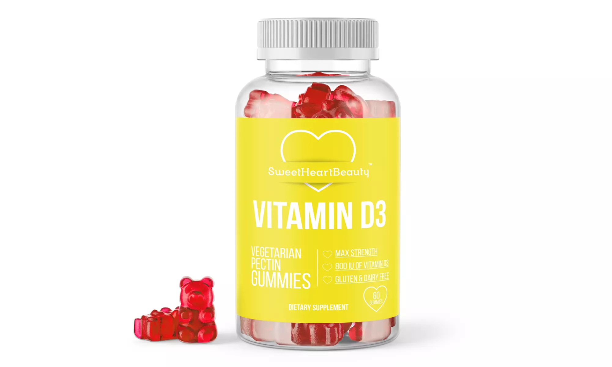 Vitamin D3 Extra Strength Pectin Gummies (1- or 2- Pack)