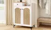 Costway 6-Tier Shoe Cabinet with Drawer 6 Removable Shelves Ventilation Openings