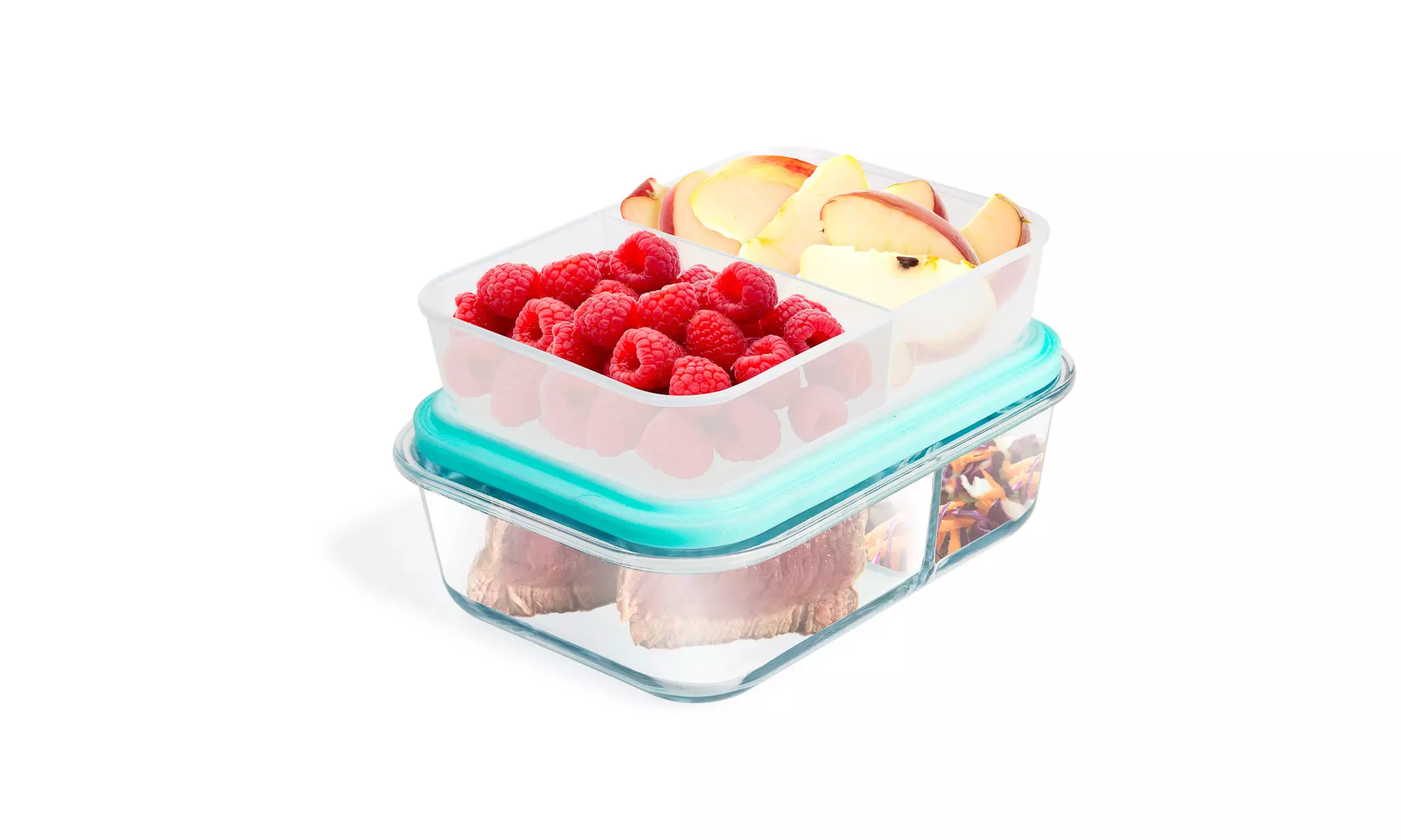 Borosilicate Glass Meal Prep Containers with Snap Locking Lids (1-3or 5 Pack)