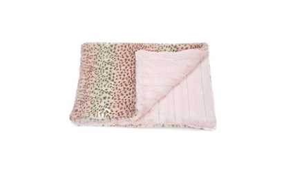 Luca For Dogs Pink Cheetah & Pink Chinchilla Cuddle Mats Medium