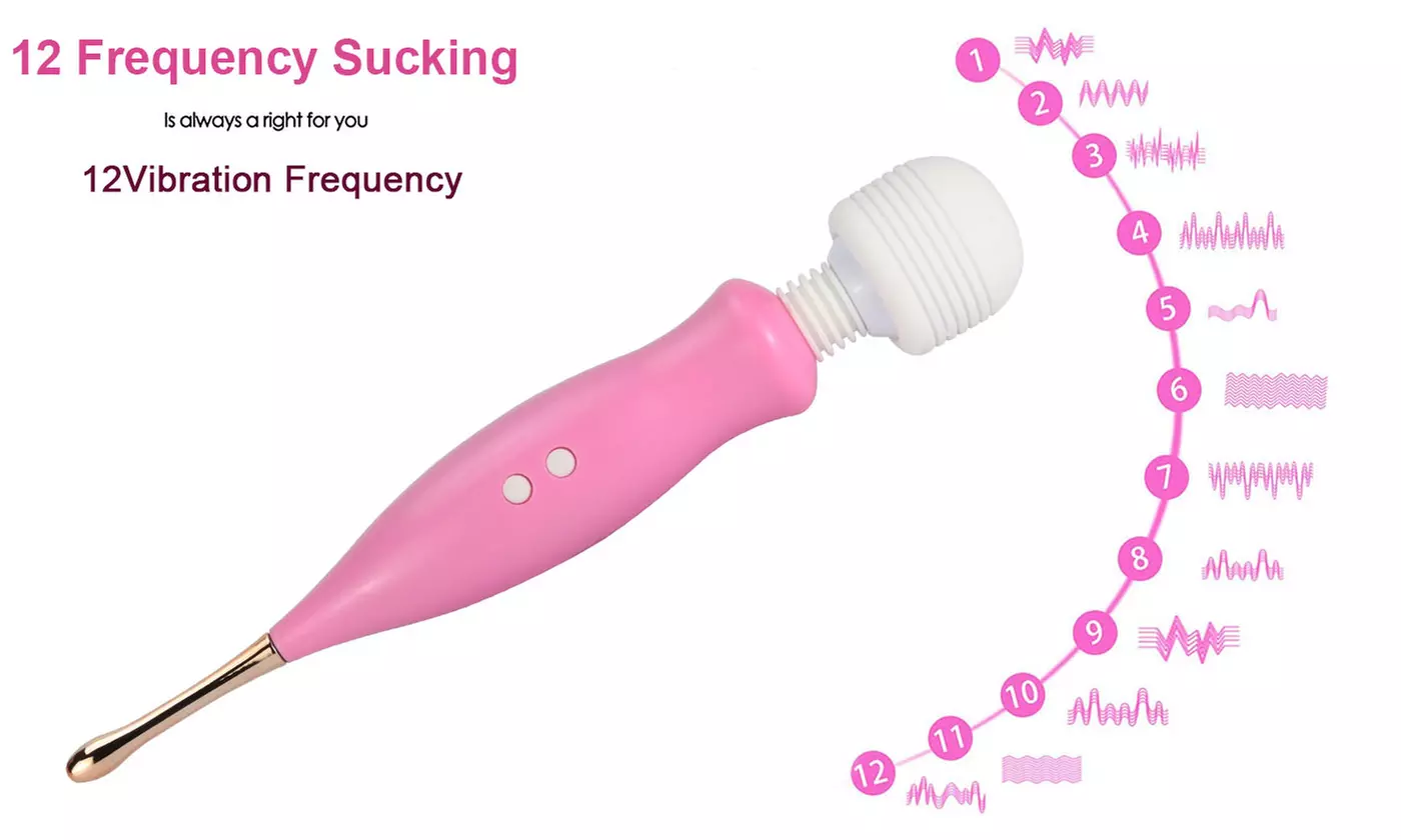 12 Modes Vibrator G Spot Dildo Massager Rechargeable Orgasm Sex Toy 