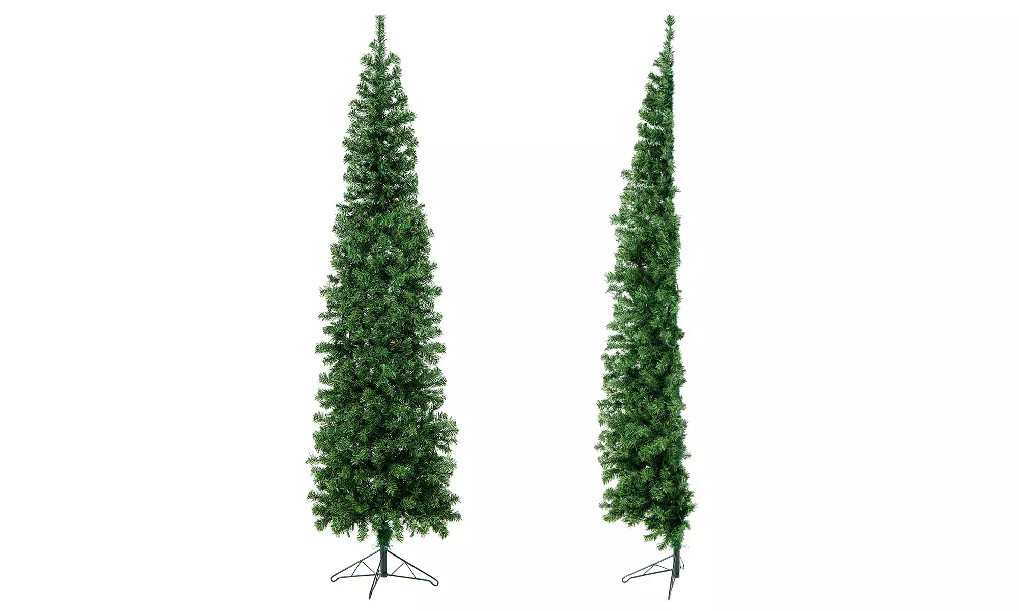 Costway 7ft Pre-lit PVC Artificial Half Christmas Tree 450 Branch Tips Lights - Primary Image