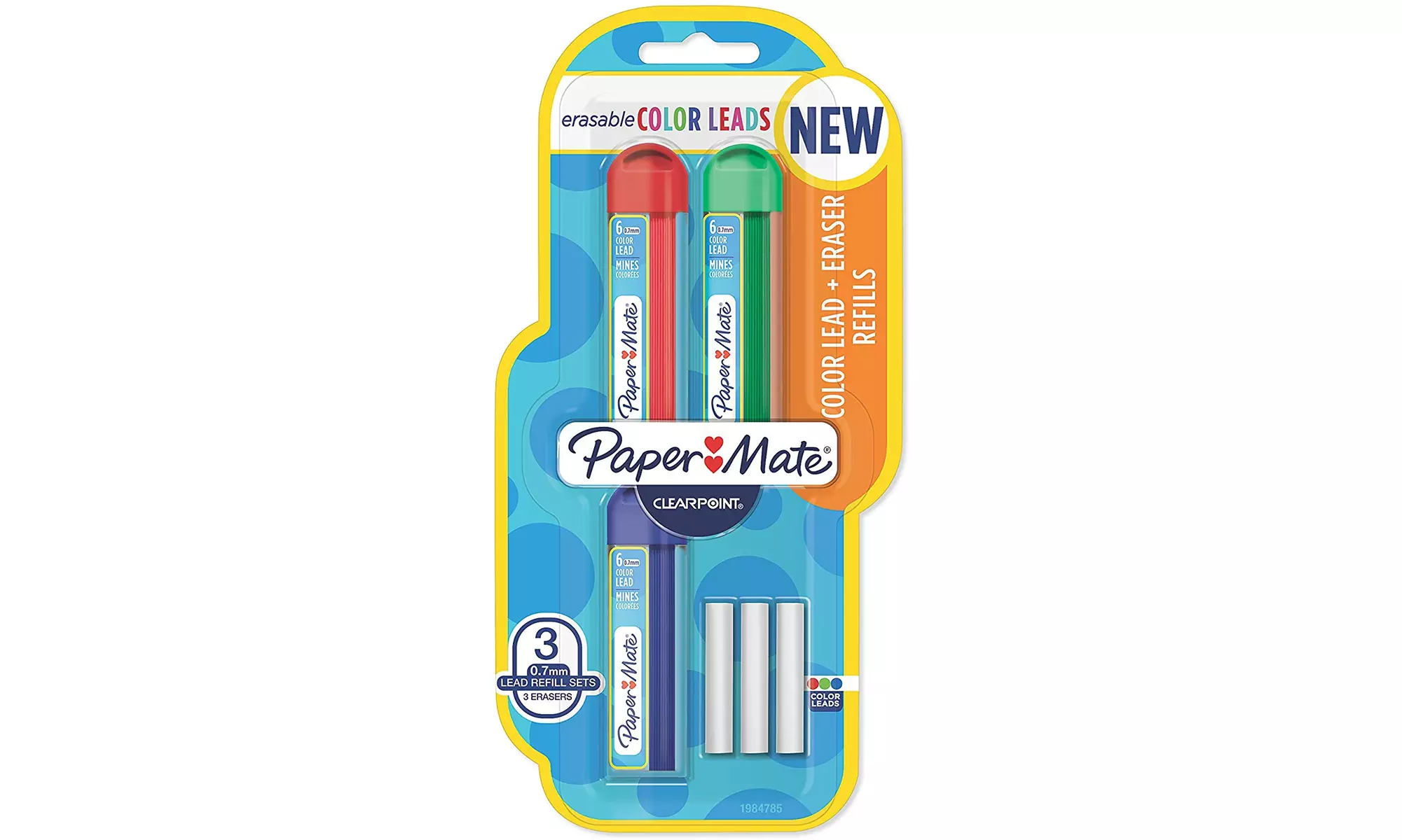 Paper Mate Lead and Eraser Mechanical Pencil Refills, 0.7mm, 6 Count - Primary Image