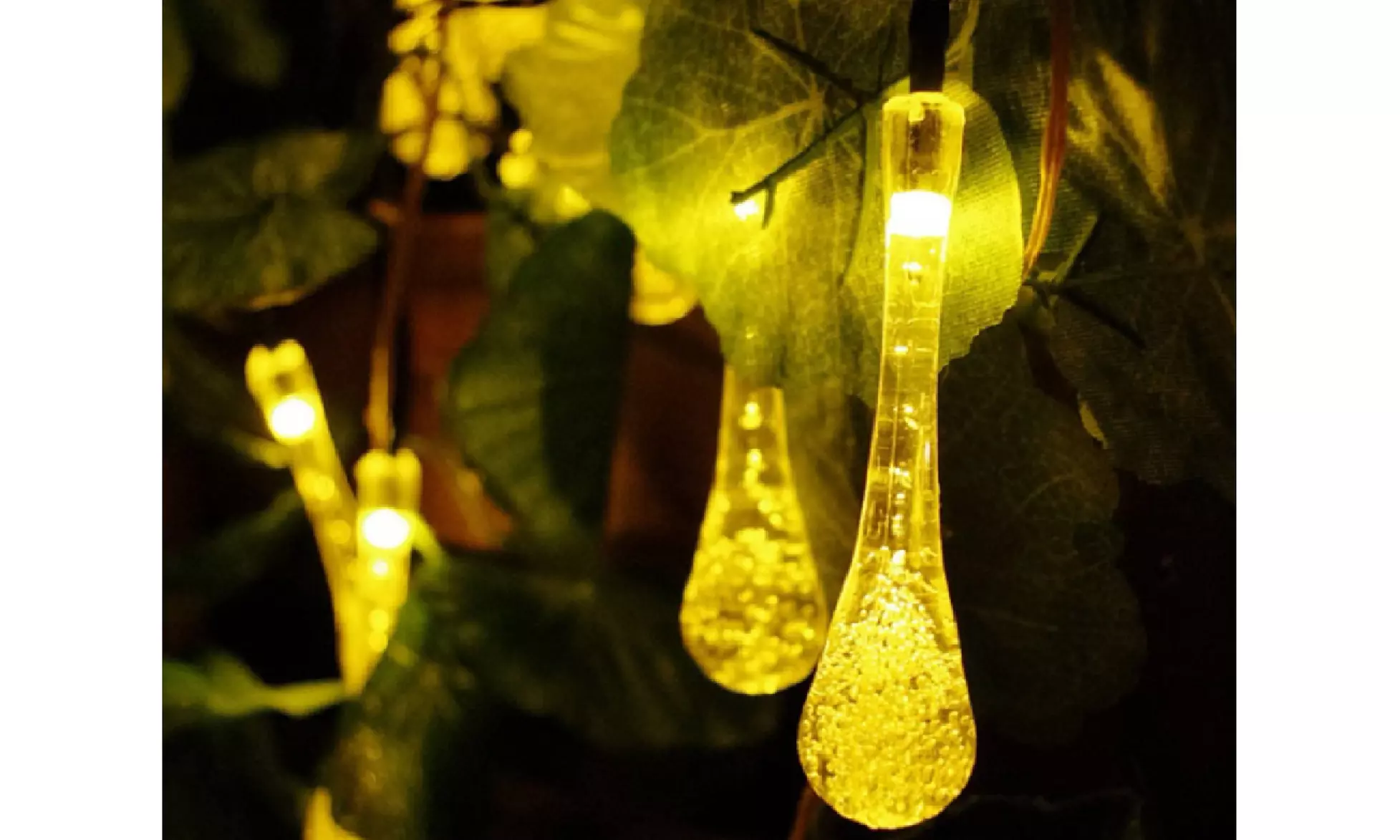 Dew Droplets 20 Led Solar Lights Falling Like Dew - Primary Image