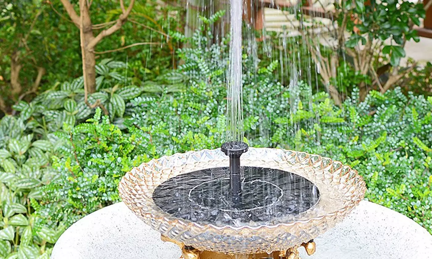1.5W/7V Mini Solar Panel Powered Fountain Water Pump - Primary Image