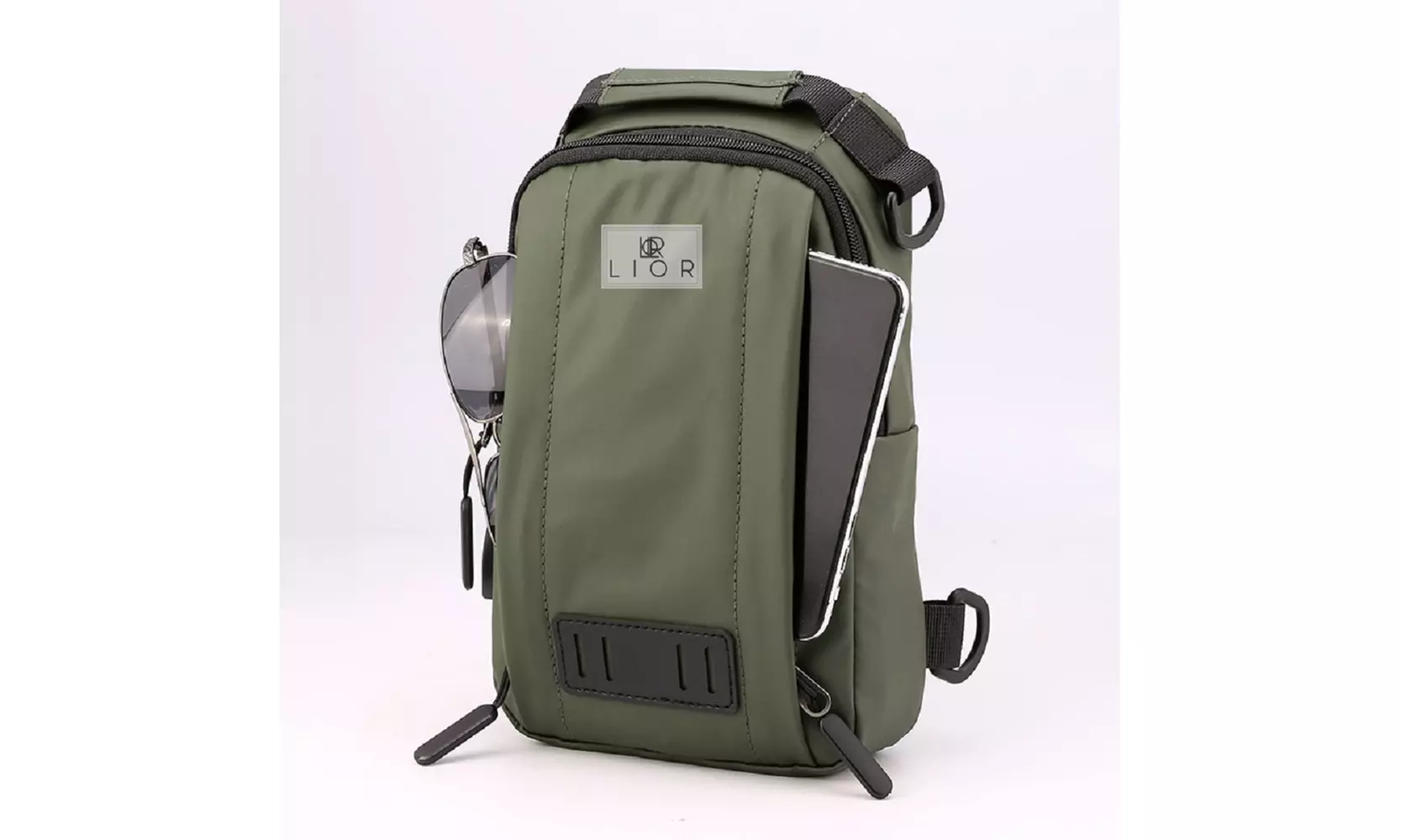 Lior Sling Backpack Chest Bag with USB Socket Small Travel Hiking Daypack - Primary Image