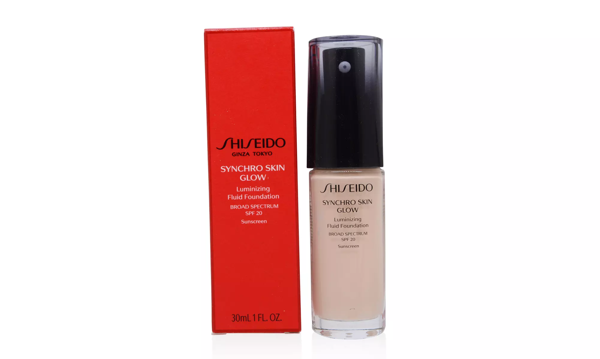Shiseido Synchro Skin Glow Luminizing Fluid Foundation (Multiple Shades) - Second Medium