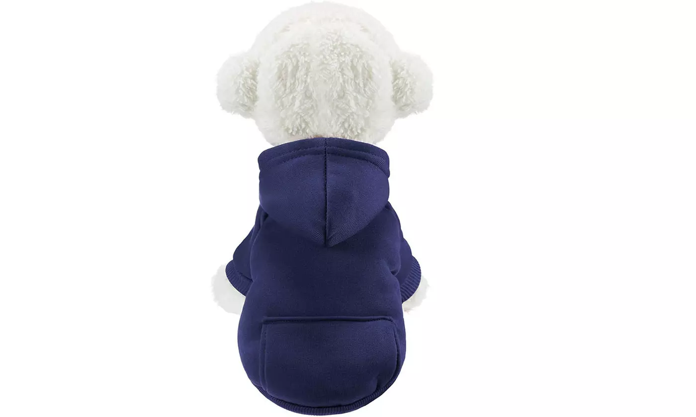 Fall Winter Dog Hoodie Sweatshirts Coat with Pocket for Dogs Puppy Cat