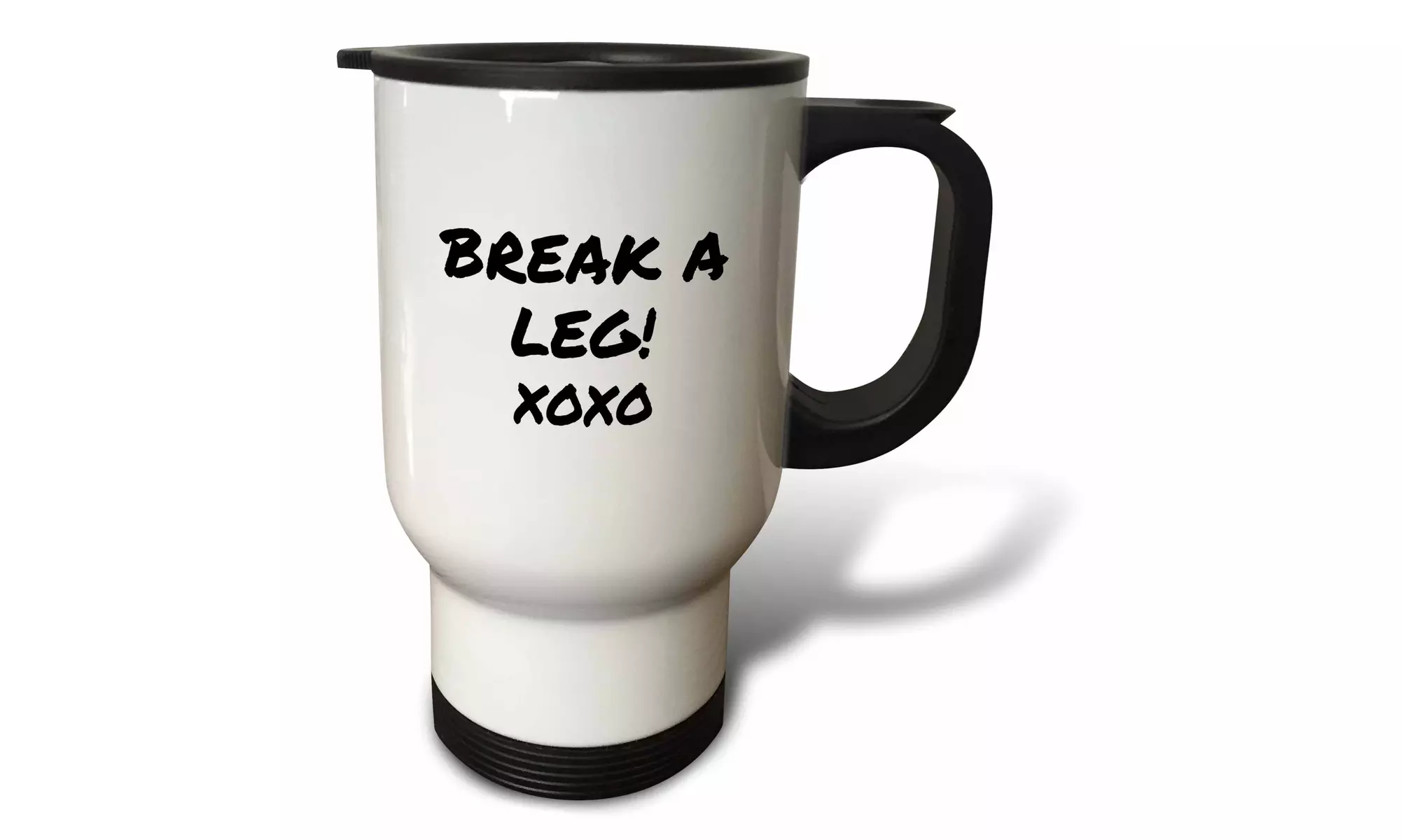  Travel Mug Break a Leg xoxo. Theater, actor, show business good luck message  - Primary Image