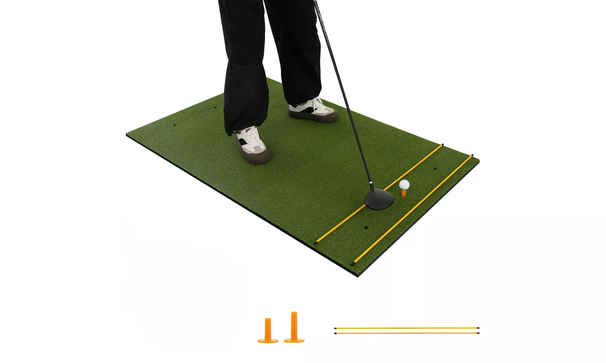 Costway Golf Hitting Mat Artificial Indoor Outdoor Turf Golf Training Mat - Primary Image