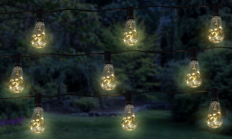 LumaBase String Lights With LED Fairy Lights Edison Or Globe Bulb Globe Bulb