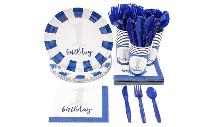 baby boy shower paper plates and napkins