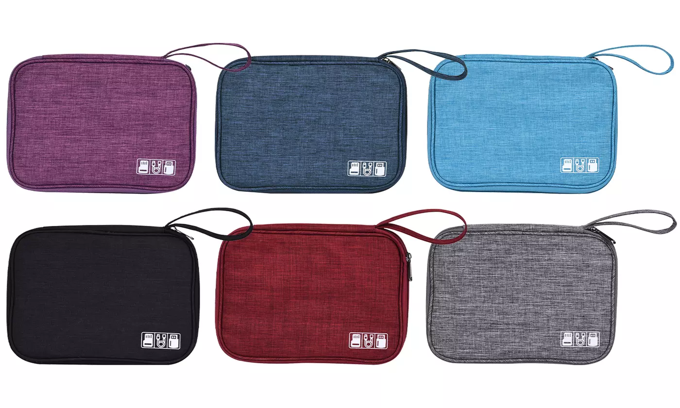 Electronic Organizer Travel Cable Organizer Bag for Hard Drives, Cables, Charger