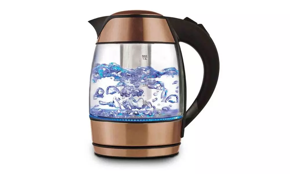Brentwood Tempered Glass Electric Kettle with Tea Infuser  - Second Medium