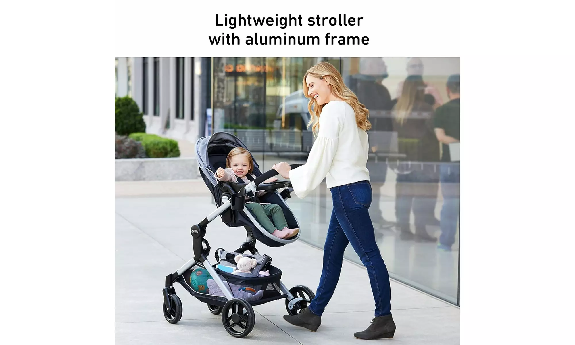 Graco Modes Nest Travel System, Stroller with Adjustable Height Reversible Seat