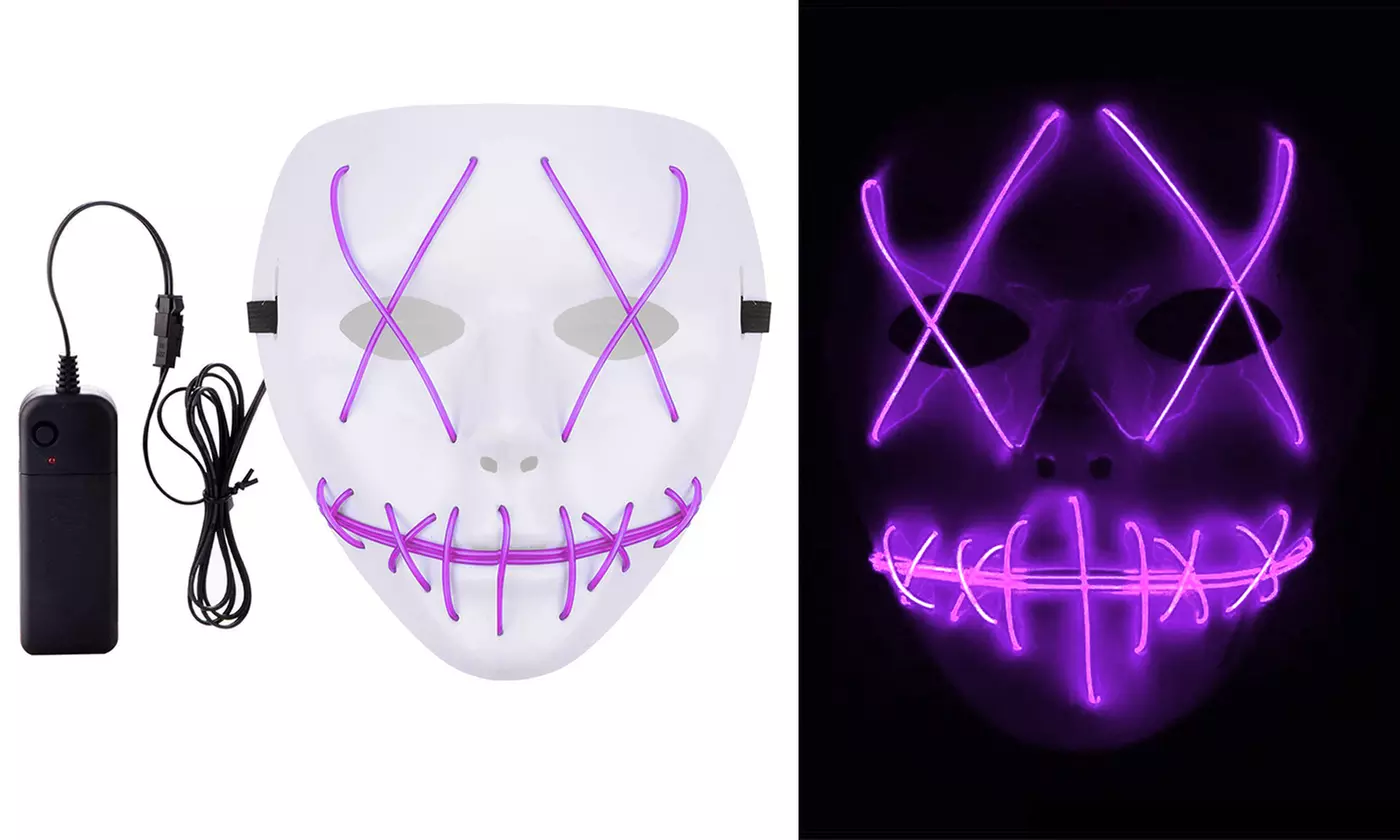 Halloween LED Purge Mask Light Up Funny Masks