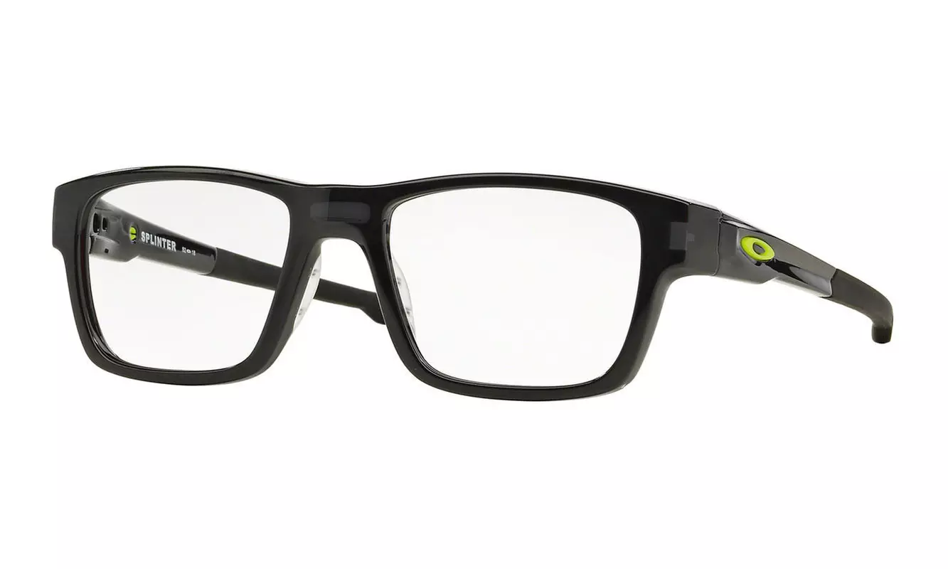 Oakley Splinter Men / Women Eyeglasses Rectangular OX8077-04 52 Black ink / Demo - Primary Image
