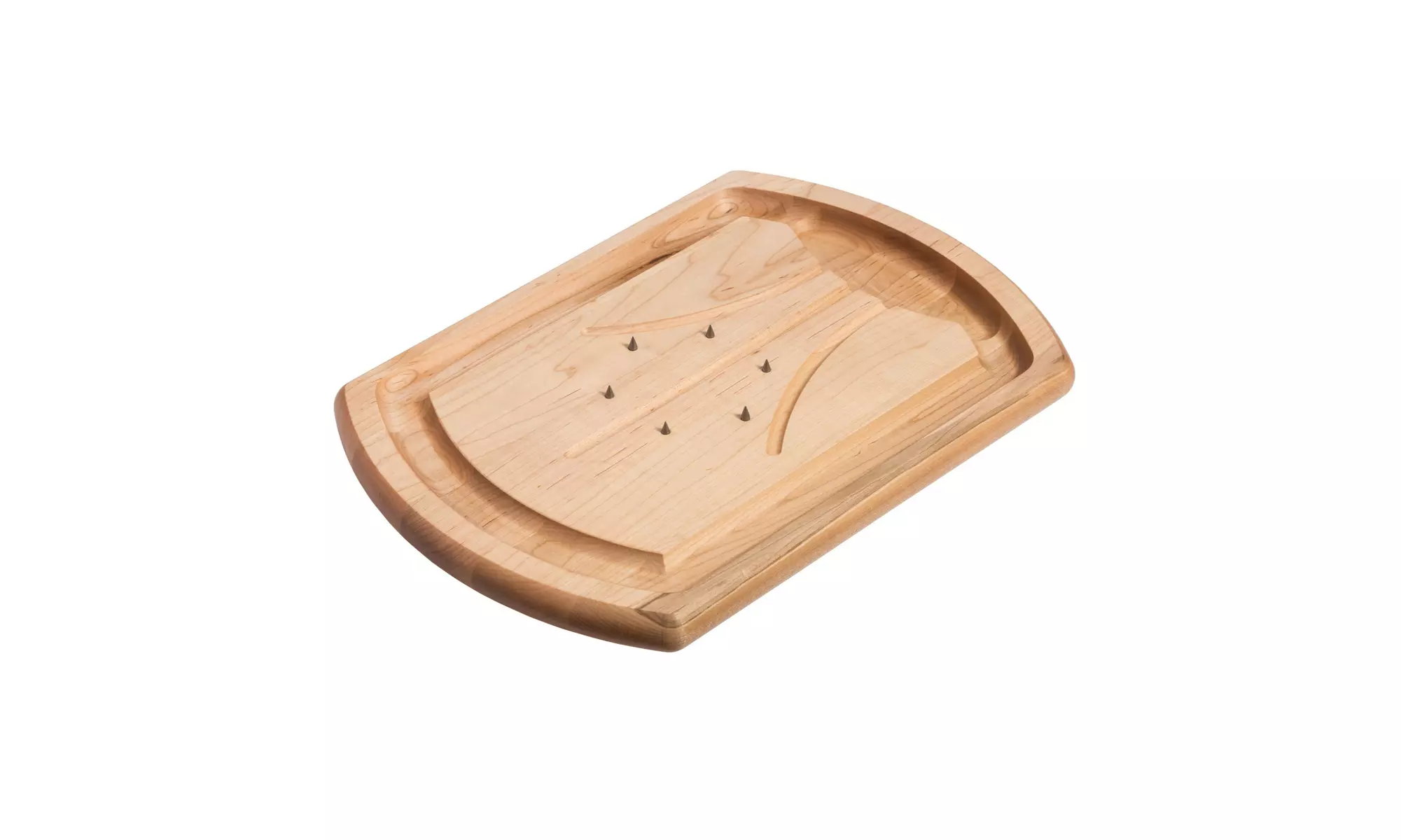 J.K. Adams Carving Board with Spikes with 8-Ounce Mineral Oil Wood Conditioner - Second Medium