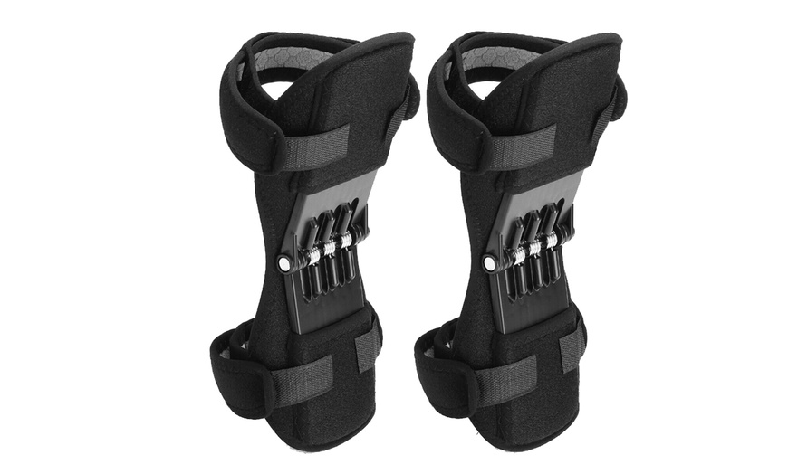 2Pcs Knee Pads Booster Joint Support Brace Lift Squat Sport Power ...