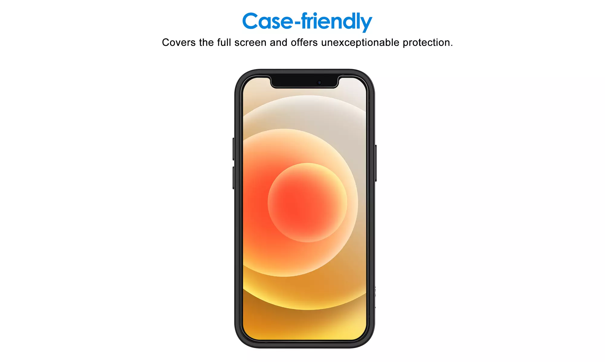 Screen Protector for iPhone X/XR/XS/XS Max/11/12, 11/12 Pro, 11 Pro Max, 2 Pack