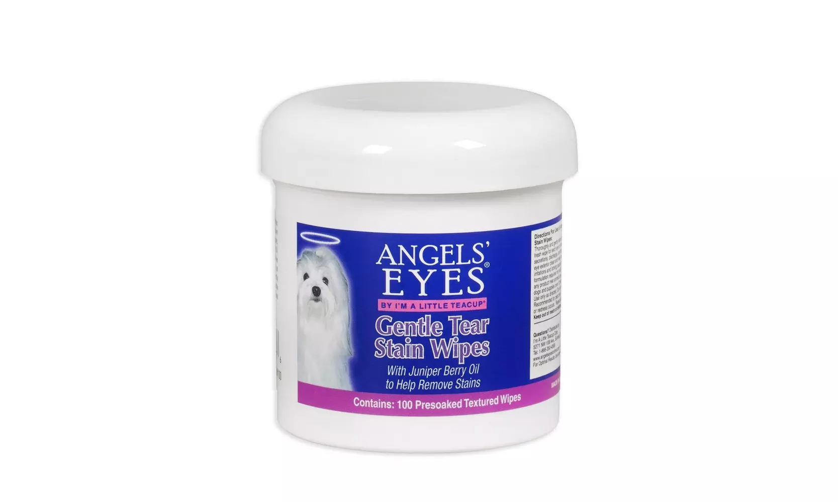 Angels' Eyes Gentle Tear 100 Presoaked Textured Stain Wipes - Second Medium