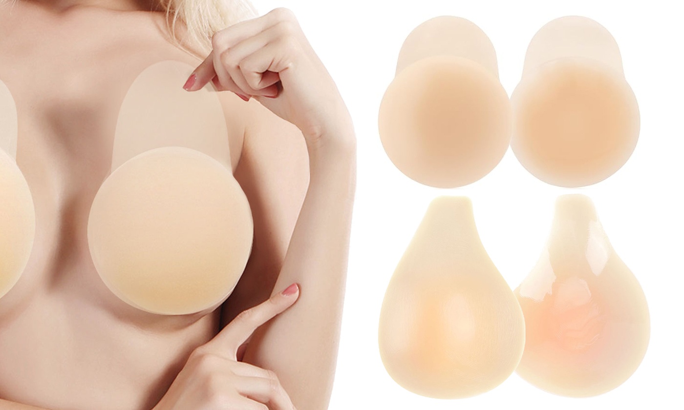 Premium Reusable Breast Lift Nipple Covers Silicone Adhesive Bras Backless