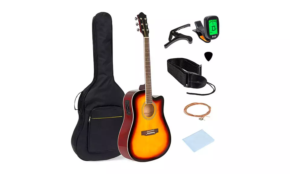 41" Beginner Acoustic Electric Guitar Starter Set - Second Medium