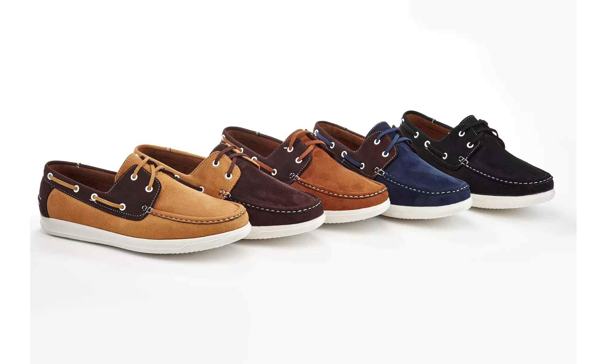 Franco Vanucci Amos Men's TwoTone Microsuede Boat shoes - Primary Image