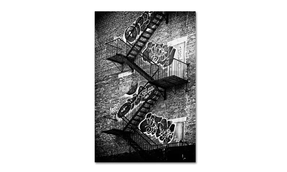 Philippe Hugonnard 'NYC Fire Escape' Canvas Art - Second Medium