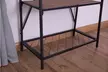 4-Shelf Wooden Bookcase, Wood and Metal Bookshelf - Second Medium