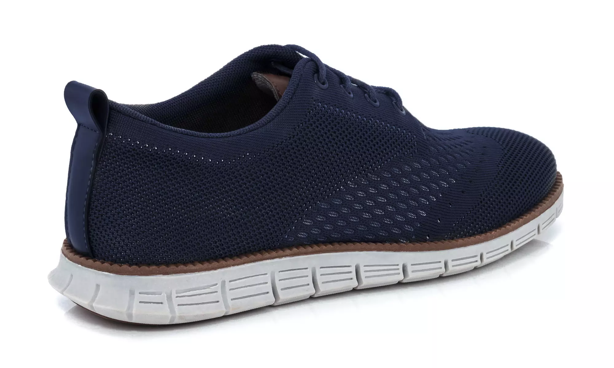 Franco Vanucci Men's Lace-up Knit Oxford Shoes